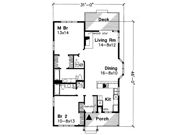 Floor Plan, 022H-0009