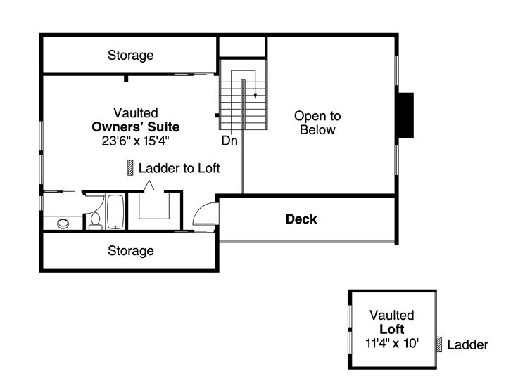 2nd Floor Plan, 051H-0006