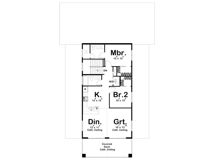 2nd Floor Plan, 050G-0205