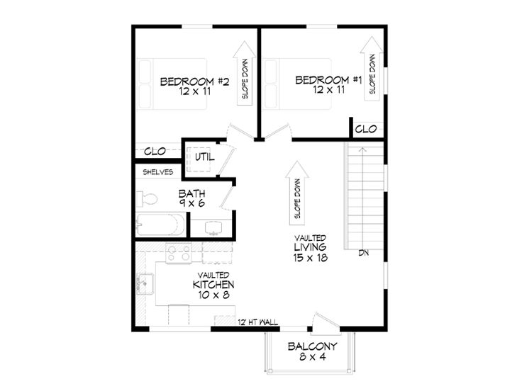 2nd Floor Plan, 062G-0116