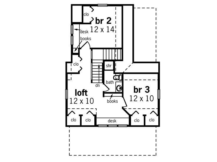 2nd Floor Plan, 021H-0200