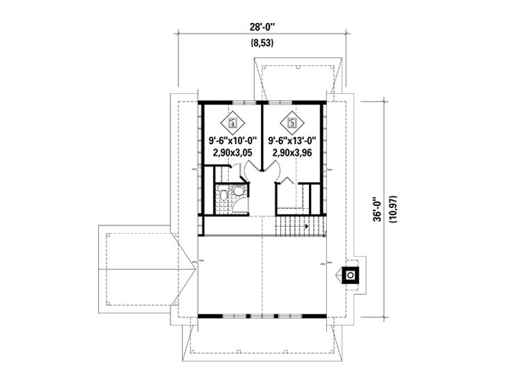 2nd Floor Plan, 072H-0218