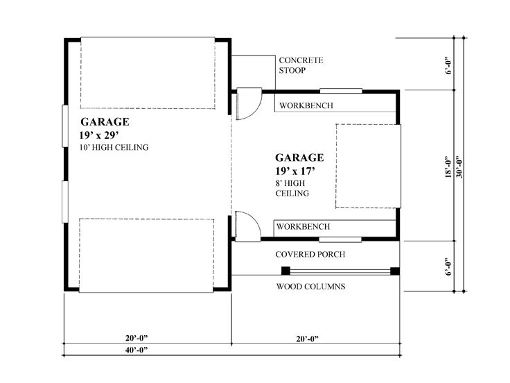 Unique Garage  Plans  Unique 3 Car Drive  Thru  Garage  Plan  
