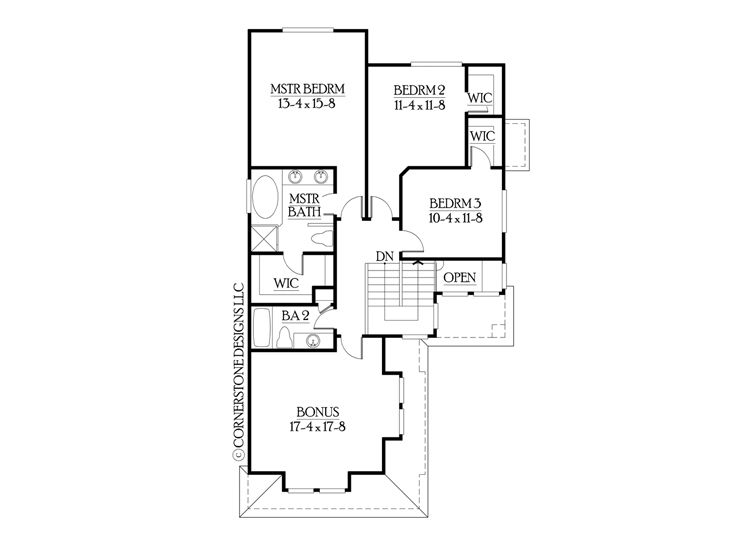 2nd Floor Plan, 035H-0003