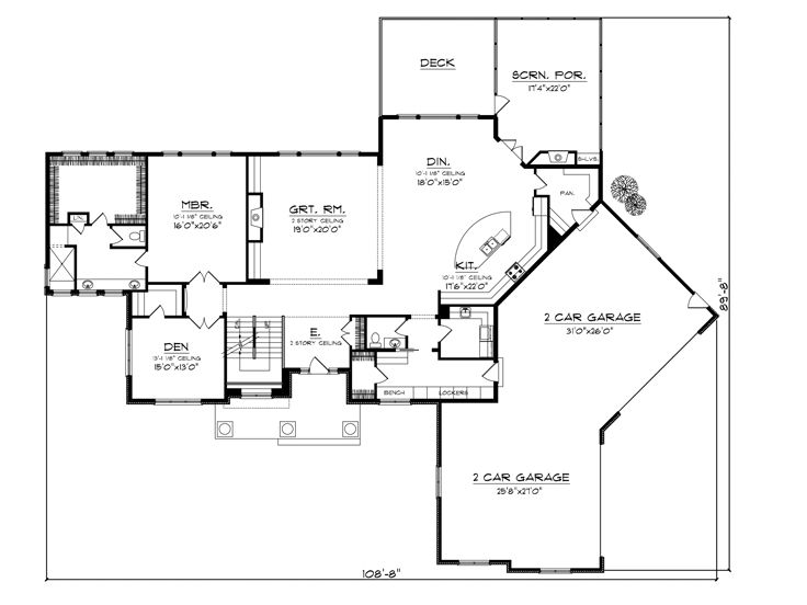 1st Floor Plan, 020H-0336