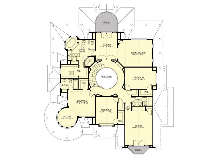2nd Floor Plan, 035H-0088