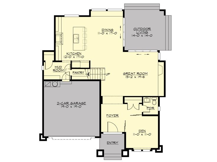 1st Floor Plan, 035H-0121