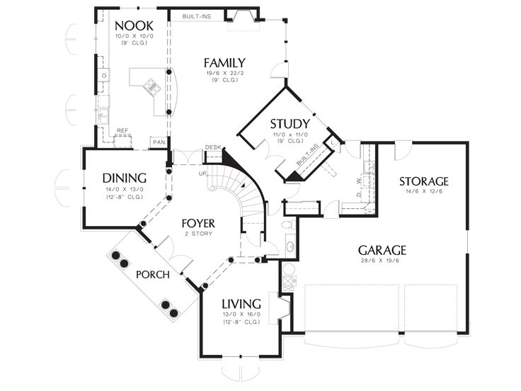 1st Floor Plan, 034H-0344