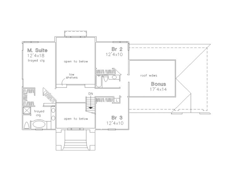 2nd Floor Plan, 022H-0061