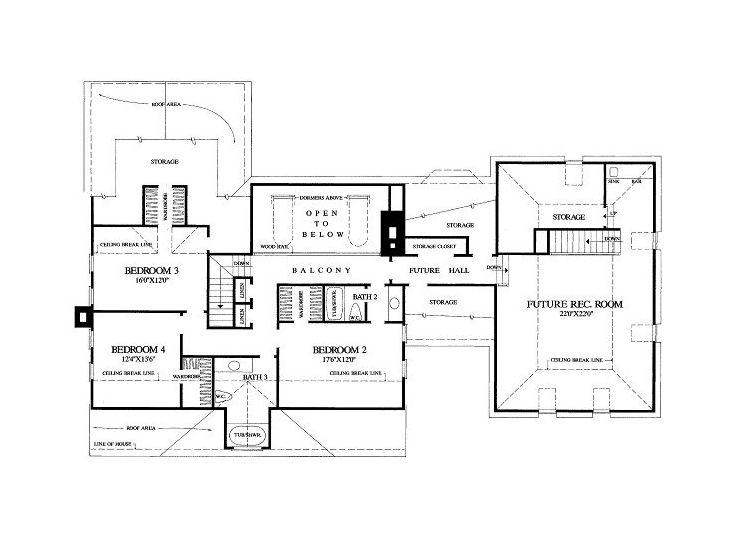 2nd Floor Plan, 063H-0014