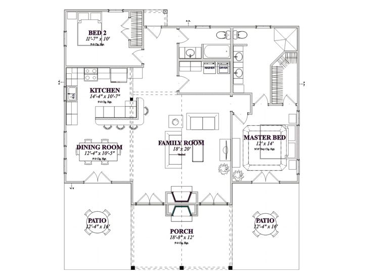 Floor Plan, 073H-0088