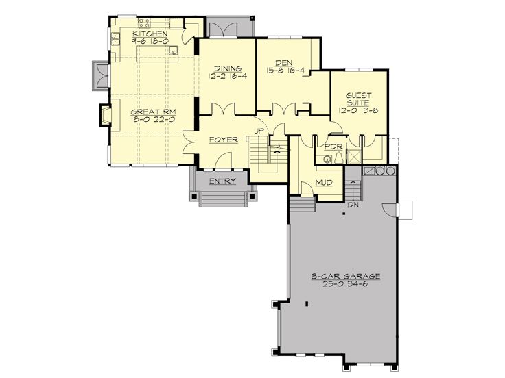 1st Floor Plan, 035H-0144