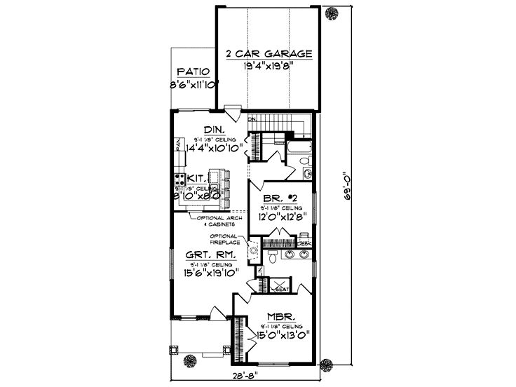 Floor Plan, 020H-0198