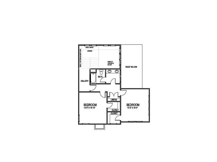 2nd Floor Plan, 058H-0013