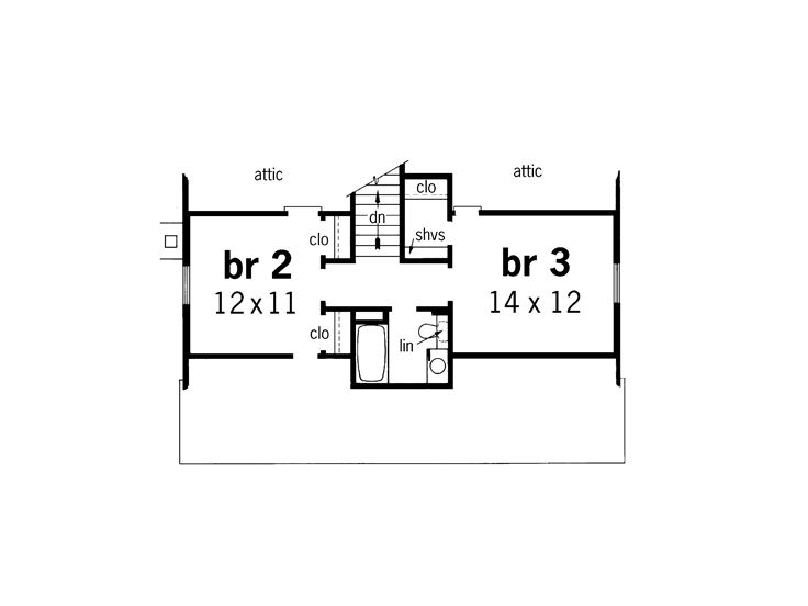 2nd Floor Plan, 021H-0071