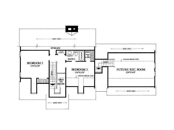 2nd Floor Plan, 063H-0046