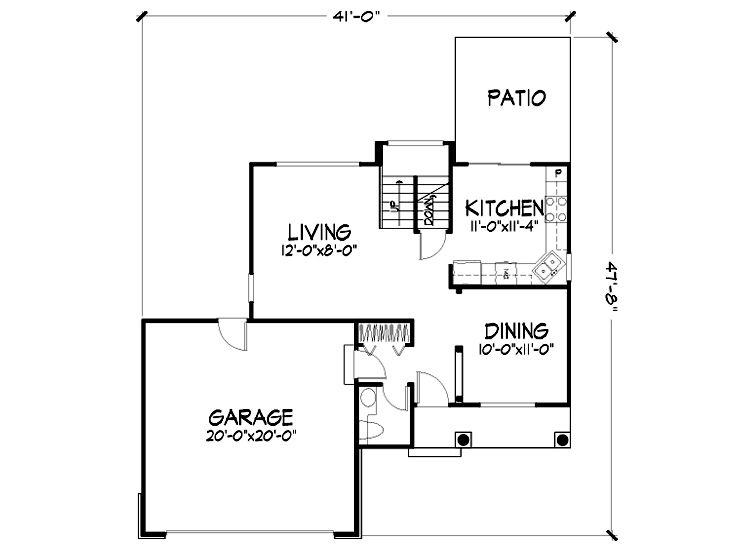 1st Floor Plan, 022H-0086