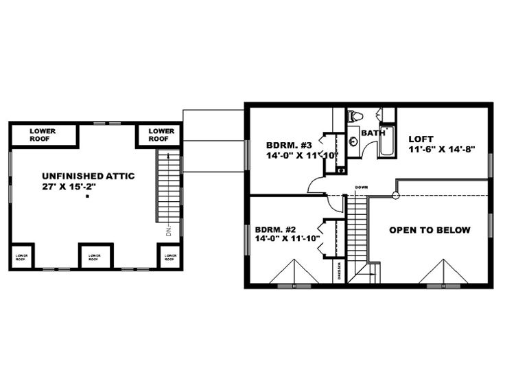 2nd Floor Plan, 012L-0008