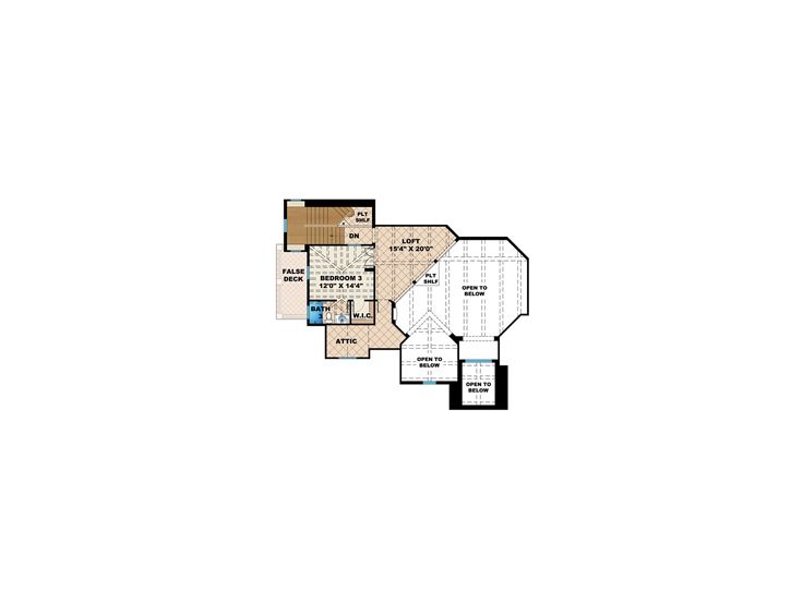 2nd Floor Plan, 037H-0131