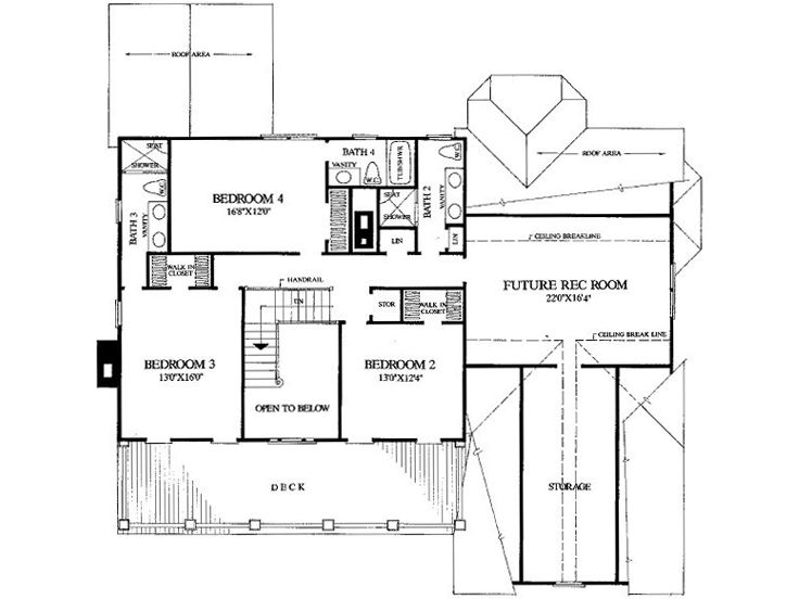 2nd Floor Plan, 063H-0040