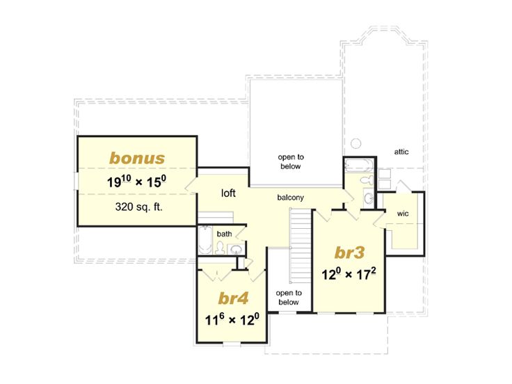 2nd Floor Plan, 061H-0180