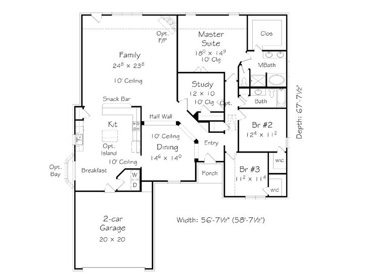 Floor Plan, 061H-0173