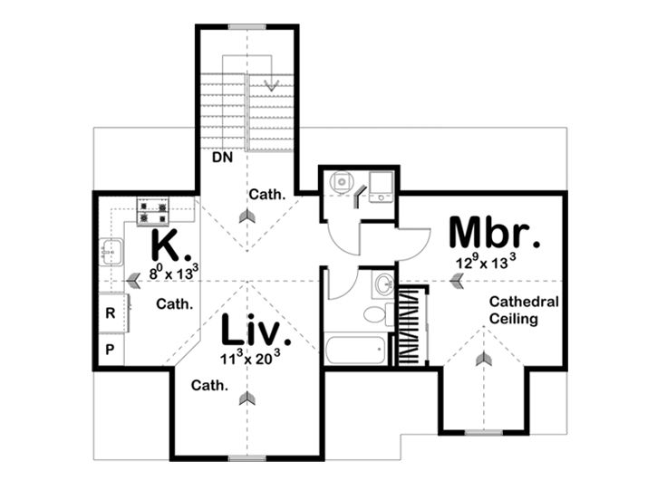2nd Floor Plan, 050G-0071