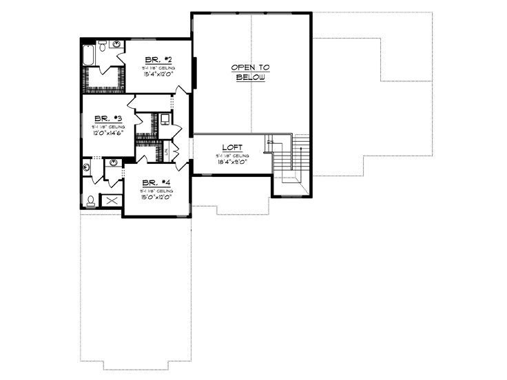 2nd Floor Plan, 020H-0429