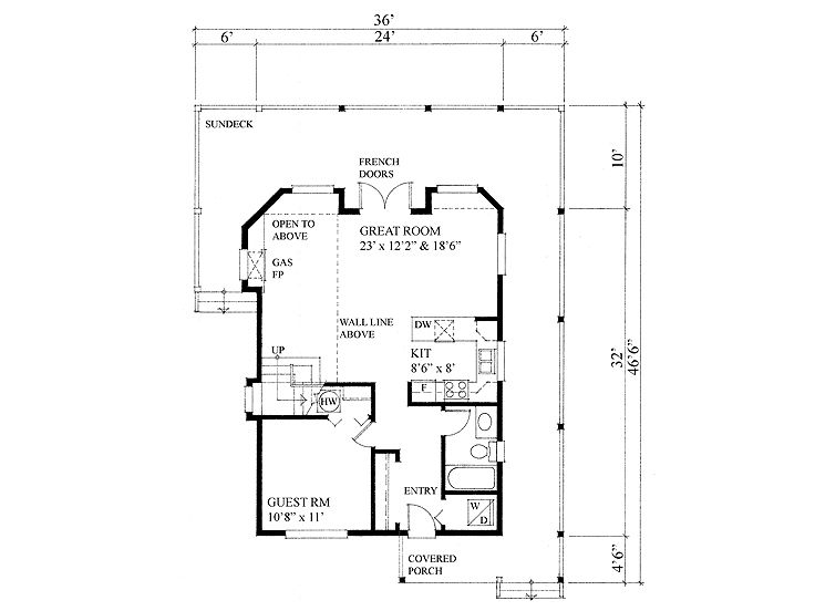 1st Floor Plan, 010H-0012