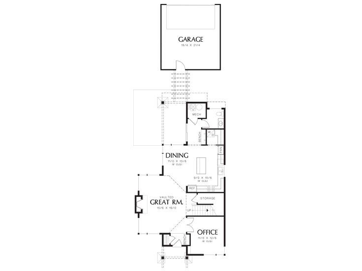 1st Floor Plan, 034H-0386