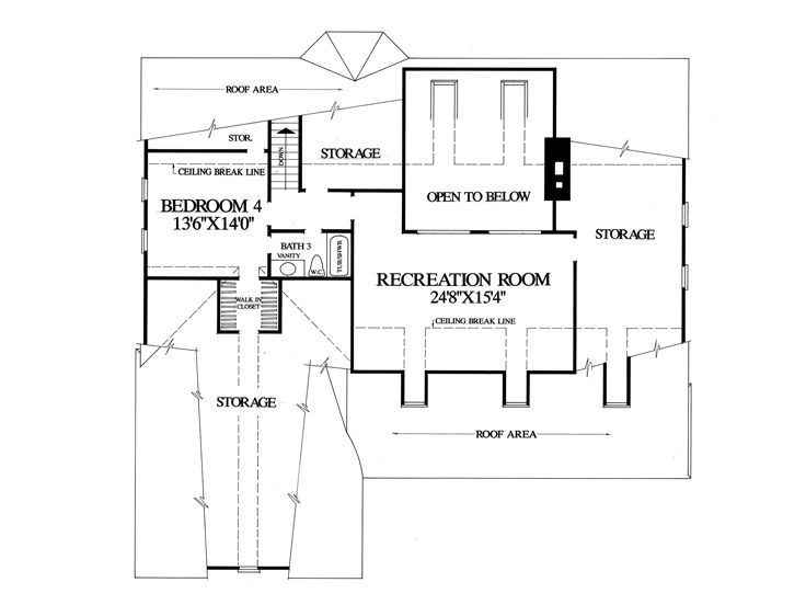 2nd Floor Plan, 063H-0053