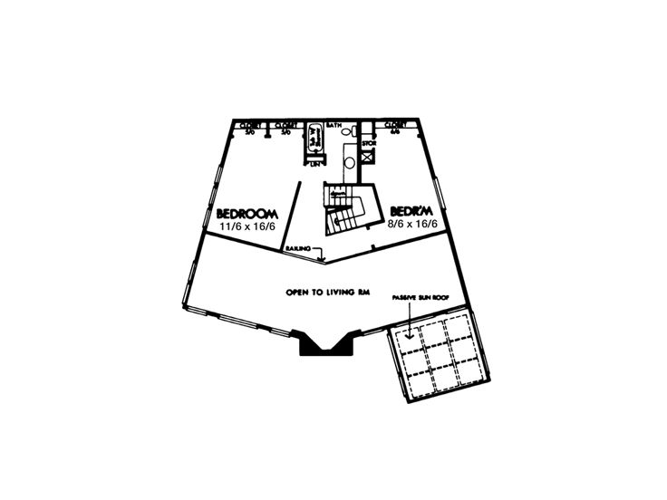 2nd Floor Plan, 022H-0011