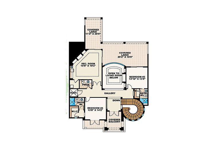 2nd Floor Plan, 040H-0069