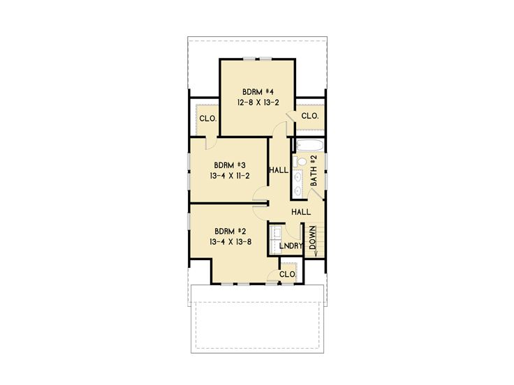 2nd Floor Plan, 082H-0018