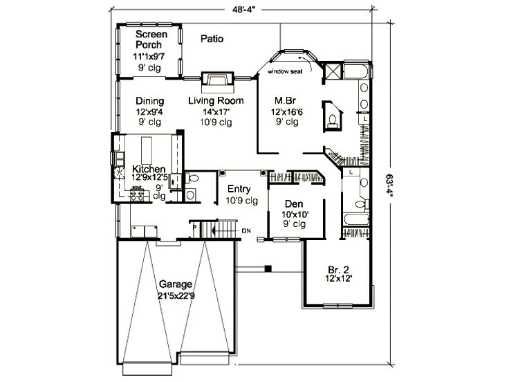 Floor Plan, 022H-0102