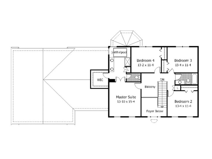 2nd Floor Plan, 023H-0041