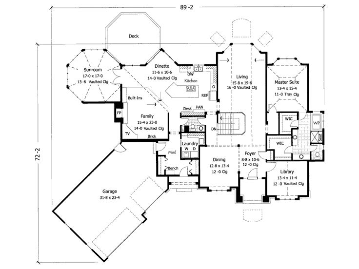 Floor Plan, 023H-0072