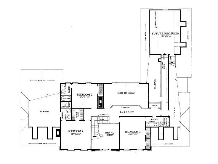 2nd Floor Plan, 063H-0179