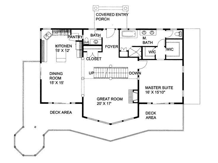 1st Floor Plan, 012H-0207