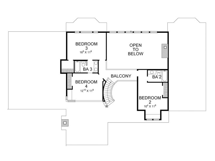 2nd Floor Plan, 036H-0035