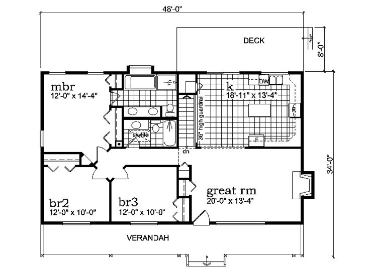 Floor Plan, 032H-0075
