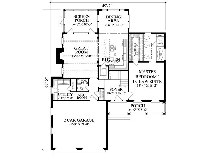 1st Floor Plan, 063H-0231