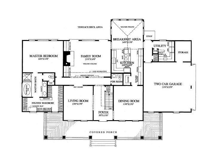 1st Floor Plan, 063H-0009