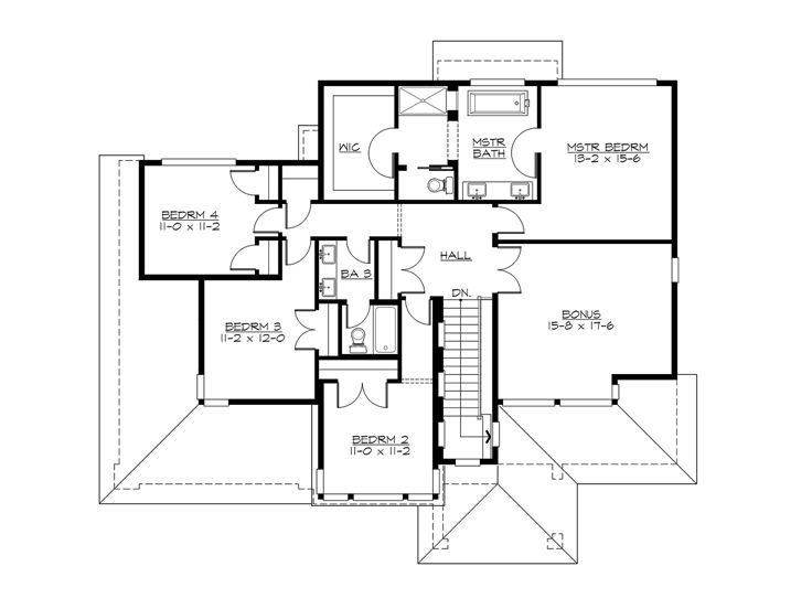 2nd Floor Plan, 035H-0129