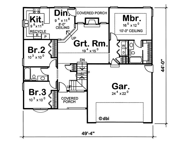 1st Floor Plan, 031H-0415