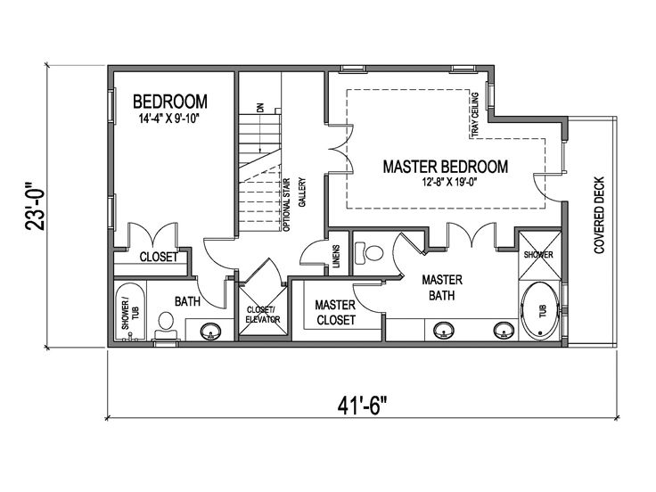 3rd Floor Plan, 058H-0018