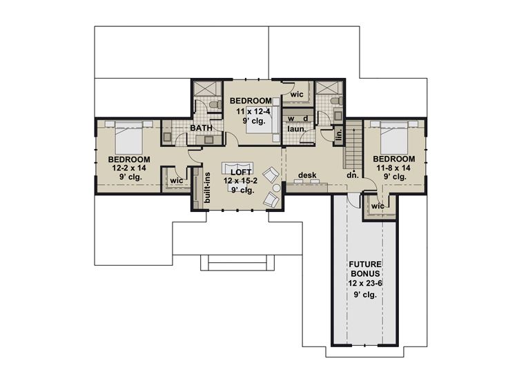 2nd Floor Plan, 023H-0220