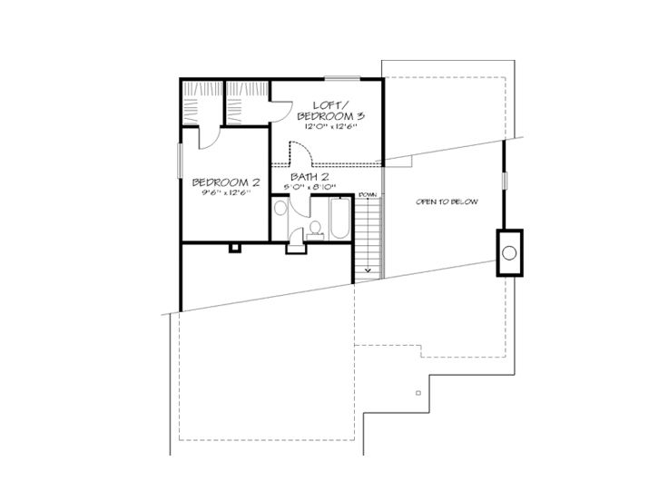 2nd Floor Plan, 022H-0037