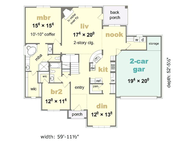 1st Floor Plan, 061H-0083
