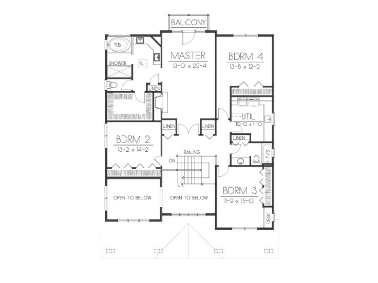 2nd Floor Plan, 026H-0119